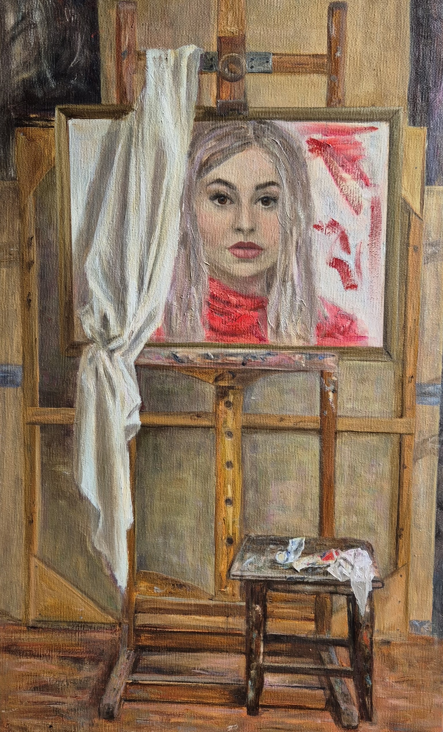 "Автопортрет в мастерской"